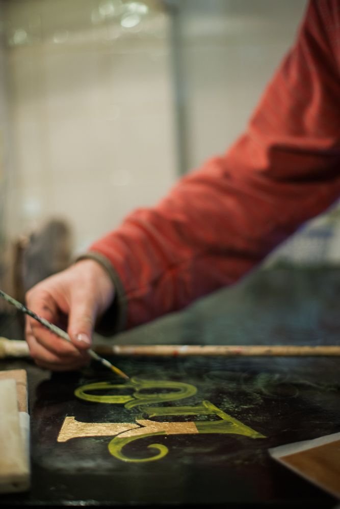 NGS Painted House numbers names Traditional sign writers of London NGS Dulwich Margate Chelsea signwriters