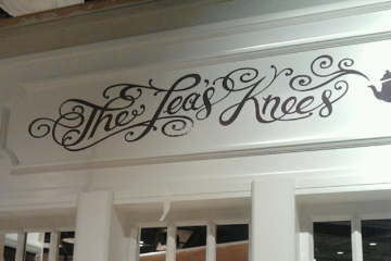 Ted Baker sign writing by Nick Garrett