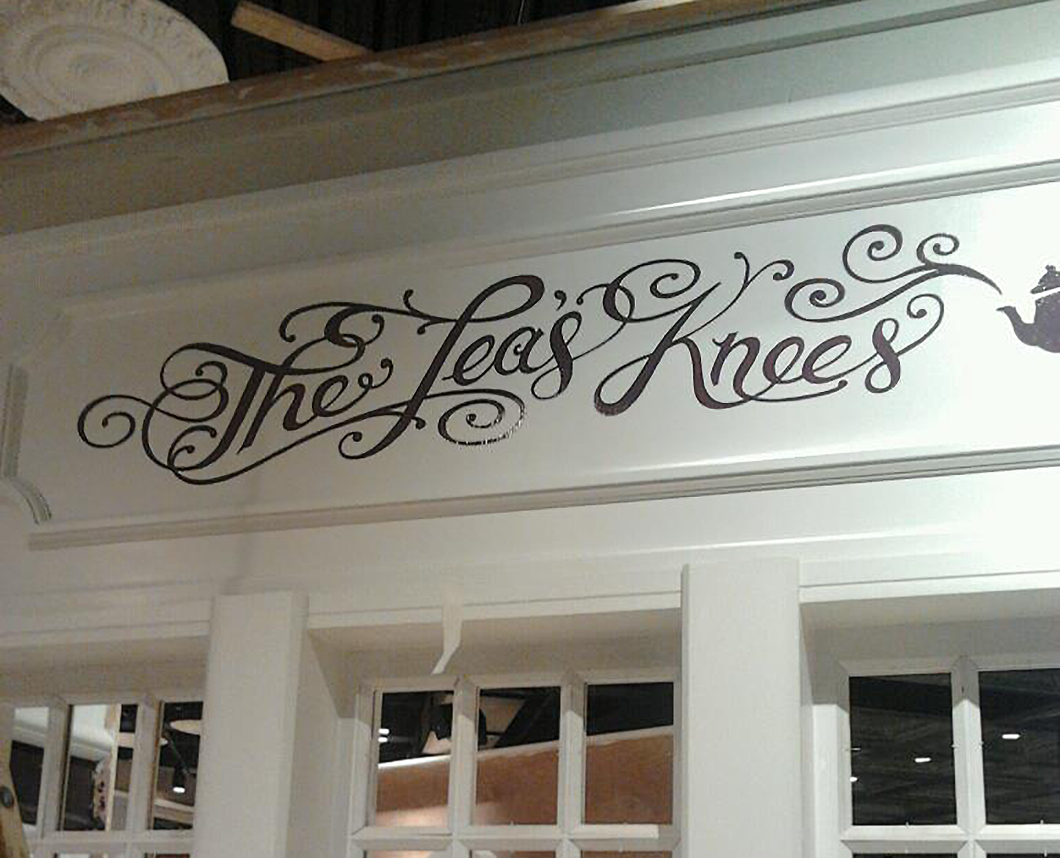 Ted Baker sign writing by Nick Garrett