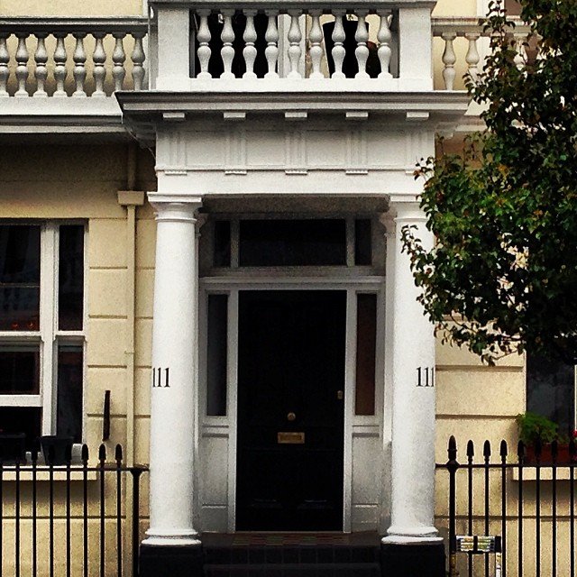 111 done dusted Belgrave Rd, numeral 1 NGS signwriting London, House Numbers. numeral 1 NGS signwriting London, House Numbers.