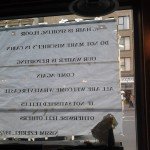 Dishoom sign writing process NGS London sign writing near us. Aphroditi interiors.