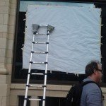 Dishoom sign writing process NGS London sign writing near us. Aphroditi interiors.