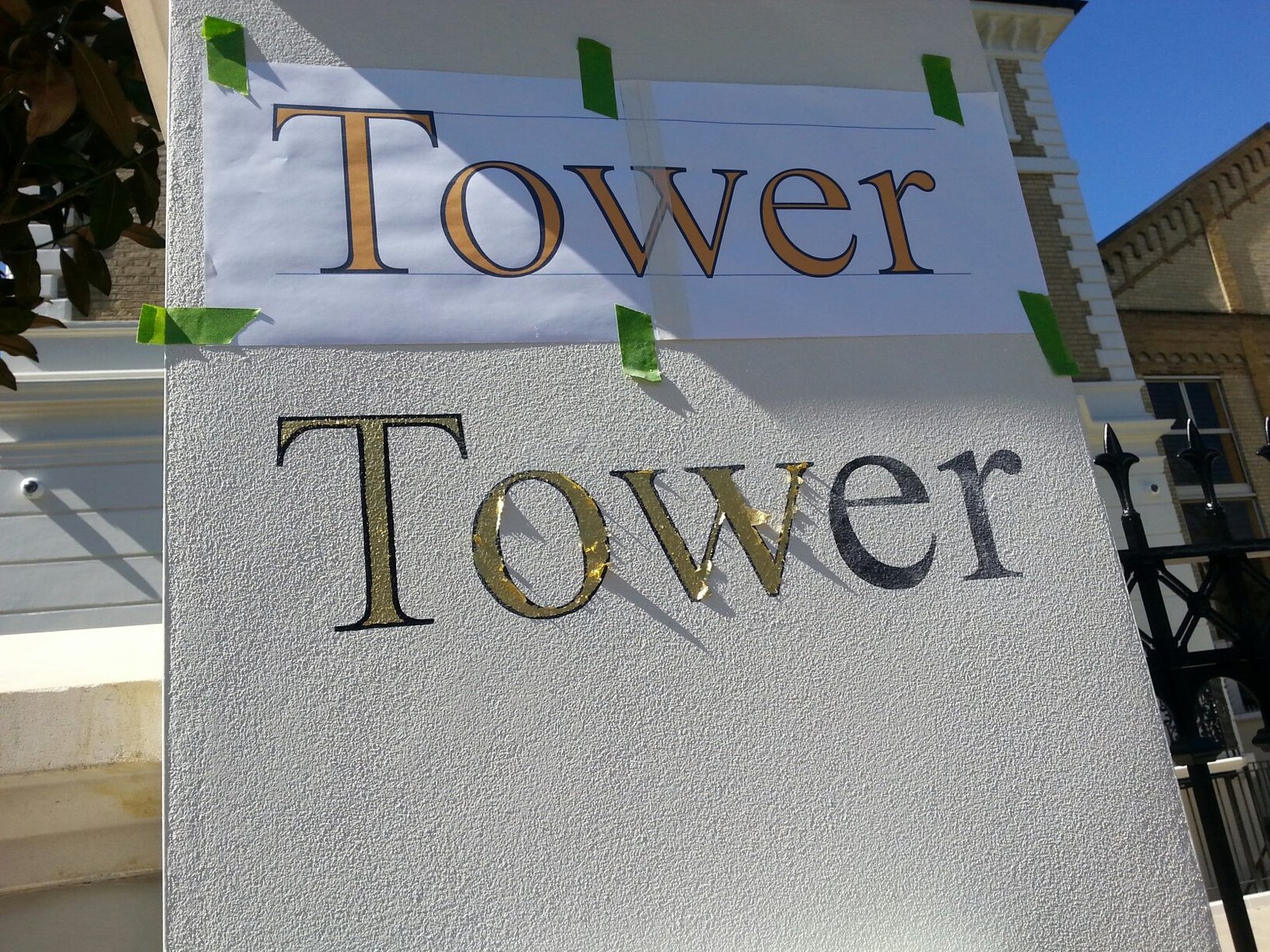 NGS Roman Lettering sign writers, masters of the art.