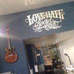 Interior gold leaf sign Nick Garrett