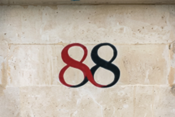 Mayday rooms restoration sign writing NGS signs of London, Strand typeface drawing