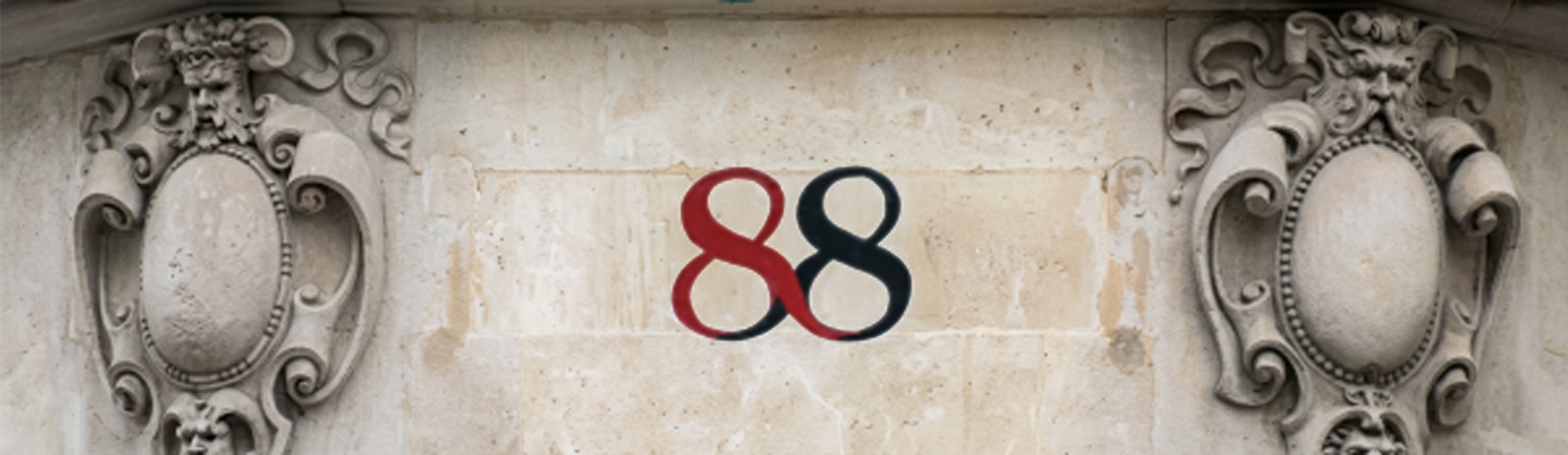 Mayday Rooms numeral restoration sign writing by NGS architects choice for authentic typographic lettering, Mayday rooms restoration sign writing NGS signs of London, Strand typeface drawing
