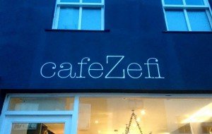 Chelsea walton Street cafe sign writer