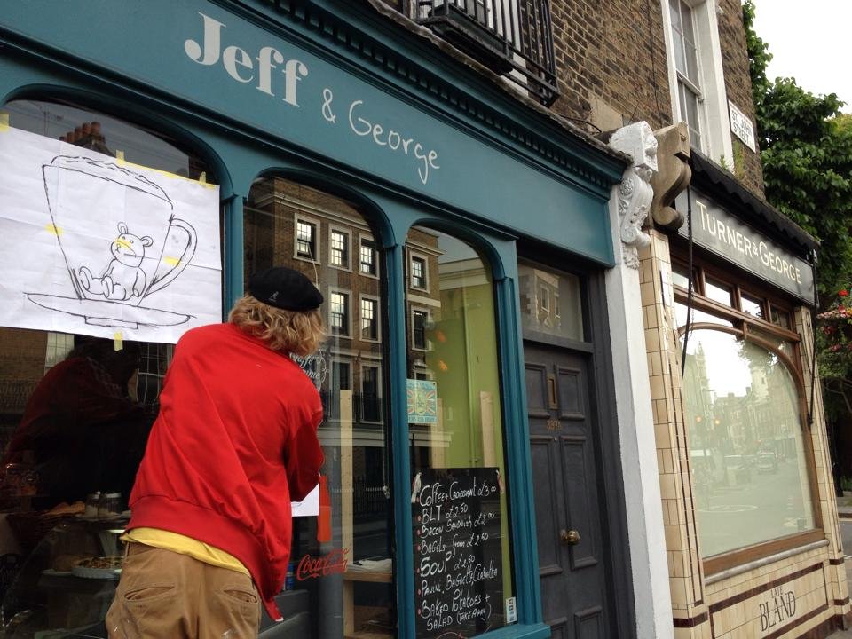 Cafe Shop signs painted Traditionally signwriting near us, NGS signage signs.