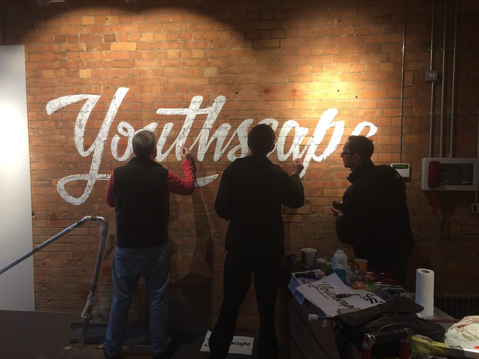 Office walls signs, missions, names, Display Graphics, Murals, Traditional sign writers of London NGS Dulwich, Margate, Chelsea, signwriters