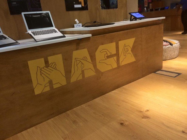 Way Finding Office signage. NGS London Sign Writers, Interiors. Hack Facebook London NGS