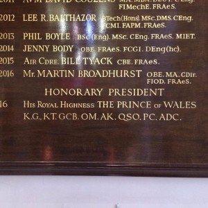 Honours Board updating NGS London