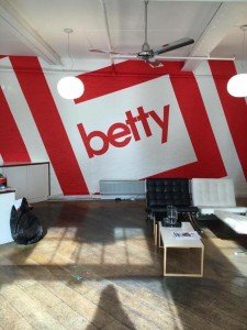 Betty NGS Supergraphics large wall murals for office workplace design studio interiors London