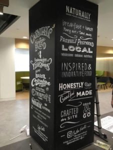 ngs NGS sign painters London NGS. Borough market cafe coffee house signage NGS Knightsbridge