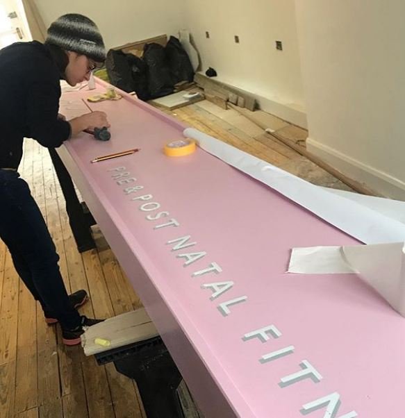 NGS Painted House numbers names, Traditional sign writers of London NGS Dulwich Margate Chelsea signwriters