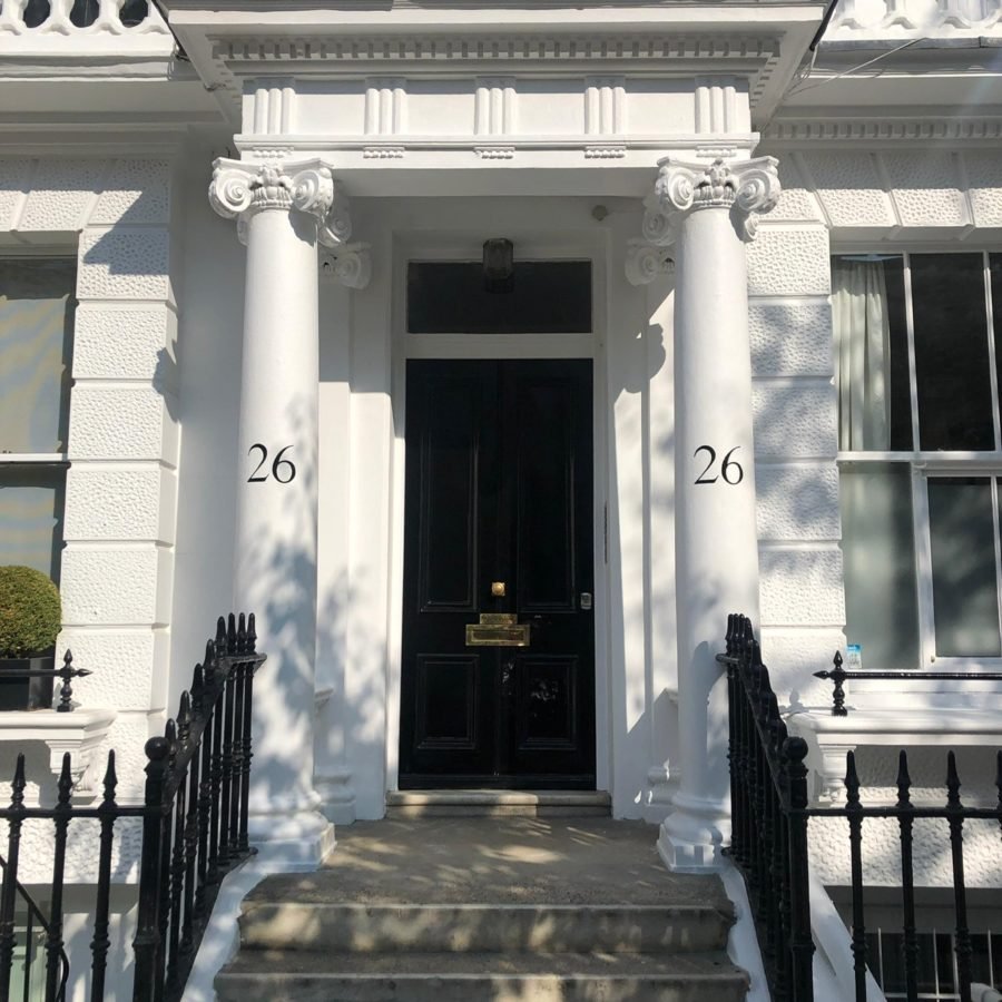 NGS Painted House numbers names Traditional sign writers of London NGS Dulwich Margate Chelsea signwriters