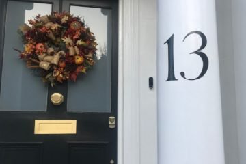 NGS Painted House numbers names Traditional sign writers of London NGS Dulwich Margate Chelsea signwriters