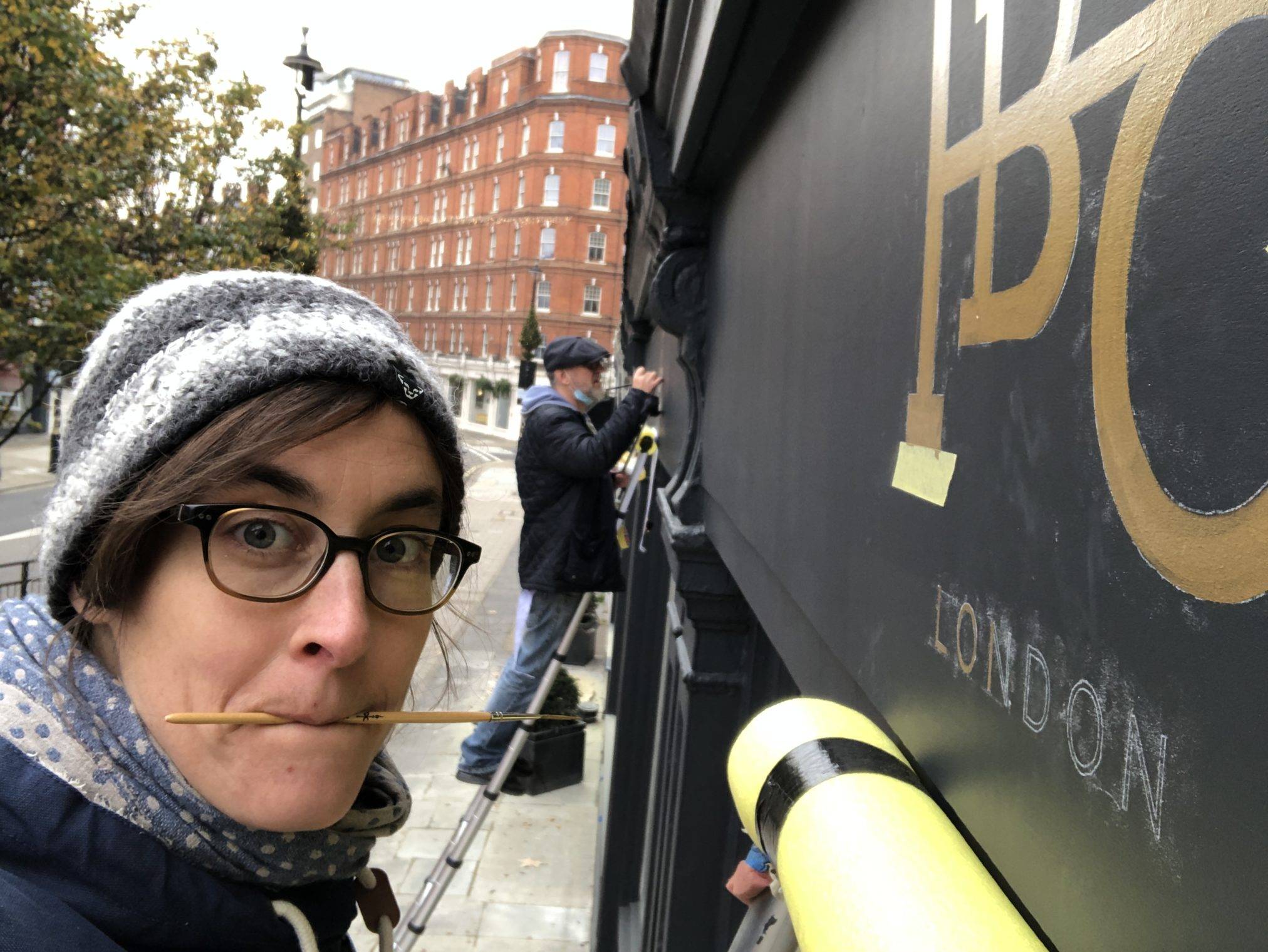 NGS Painted House numbers names Traditional sign writers of London NGS Dulwich Margate Chelsea signwriters