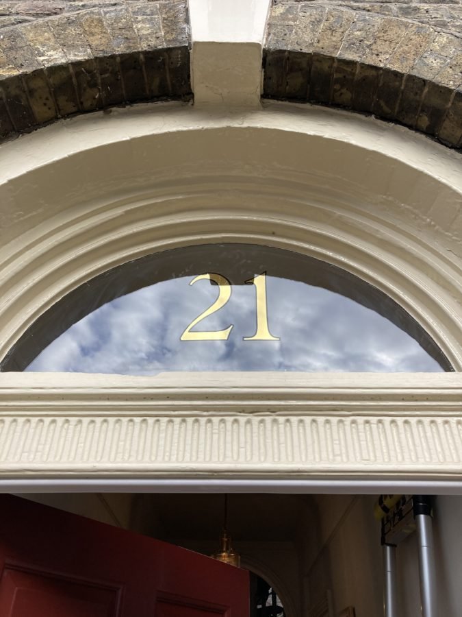 NGS Painted House numbers names Traditional sign writers of London NGS Dulwich Margate Chelsea signwriters