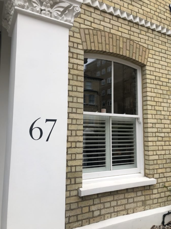 NGS Painted House numbers names Traditional sign writers of London NGS Dulwich Margate Chelsea signwriters