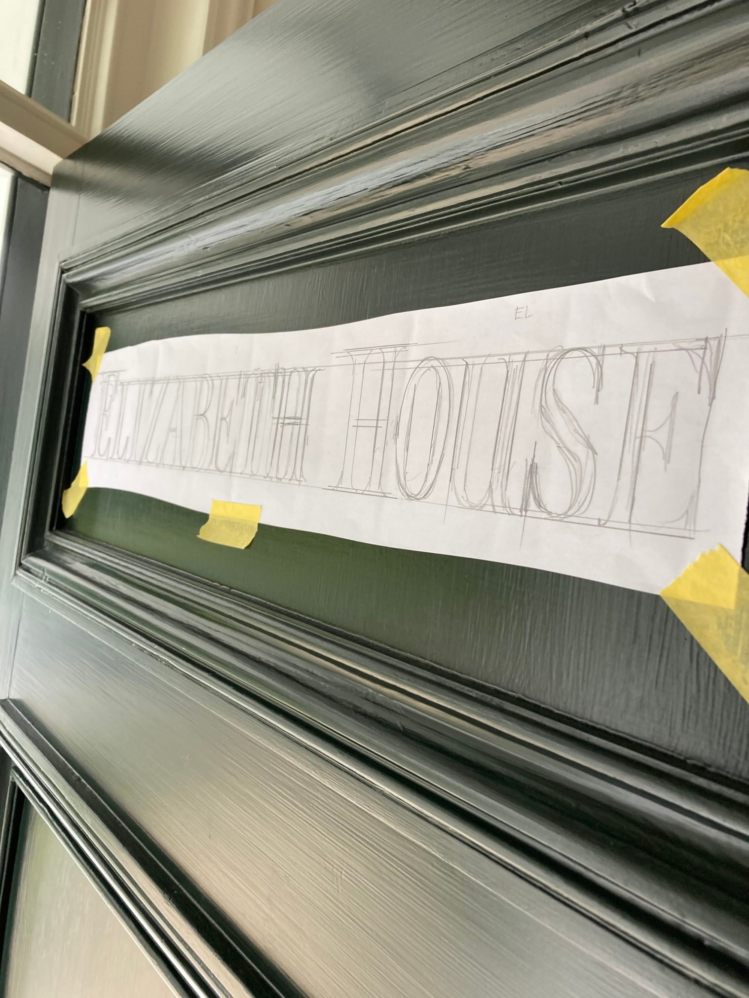 NGS Painted House numbers names Traditional sign writers of London NGS Dulwich Margate Chelsea signwriters