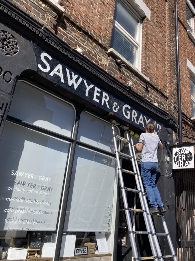 NGS Painted House numbers names Traditional sign writers of London NGS Dulwich Margate Chelsea signwriters