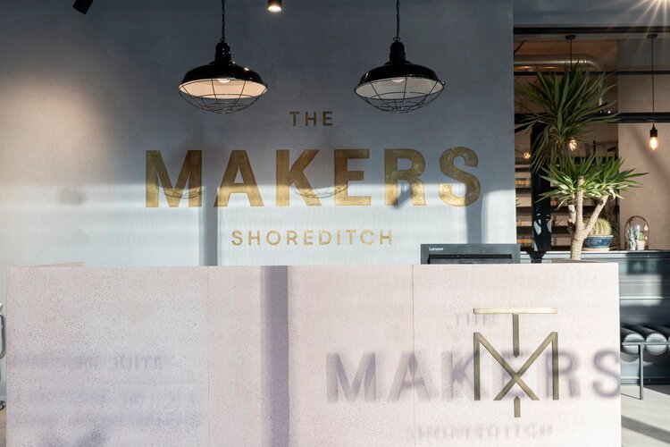 Modern Twist Sign Writing. Office murals Makers copper aged metallic sign writing gold effects by NGS