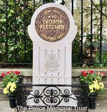 Yvonne Fletcher headstone, cut by Hugh Baker