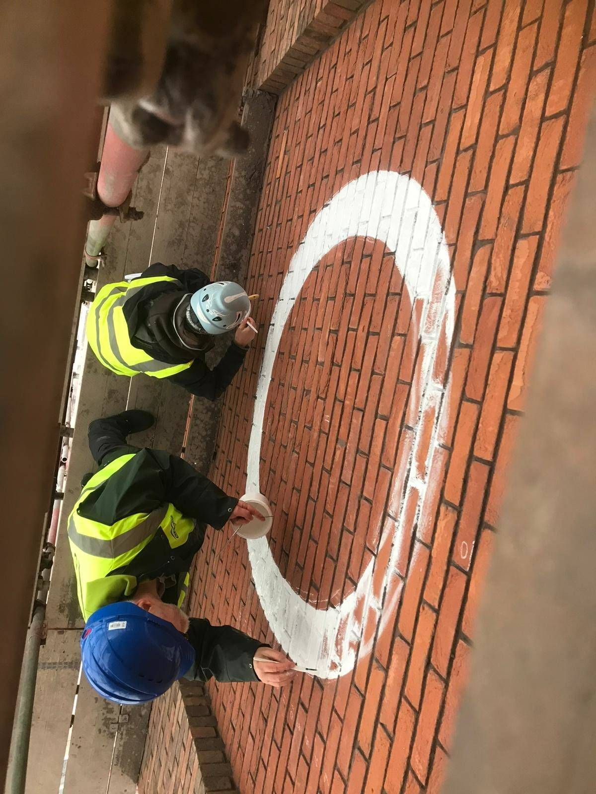 Large wall painted signs Supergraphics XL Signs Murals. NGS London Large format signwriting specialists