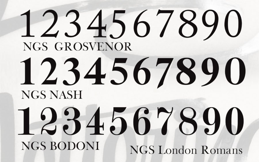 NGS Painted House numbers names Traditional sign writers of London NGS Dulwich Margate Chelsea signwriters