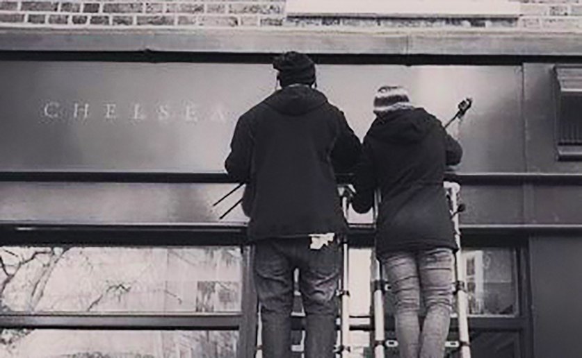 Mural art & hand lettering | Font designer NGS Illustrations, Murals Sign writing Gilding NGS Painted House numbers names Traditional sign writers of London NGS Dulwich Margate Chelsea signwriters