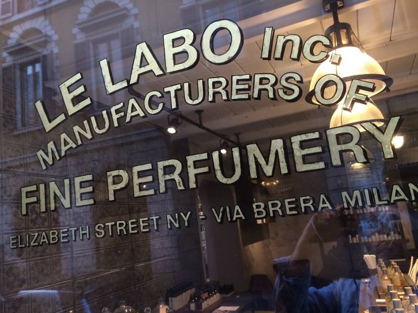 Le Labo gold letters Worlds best sign writers NGS london