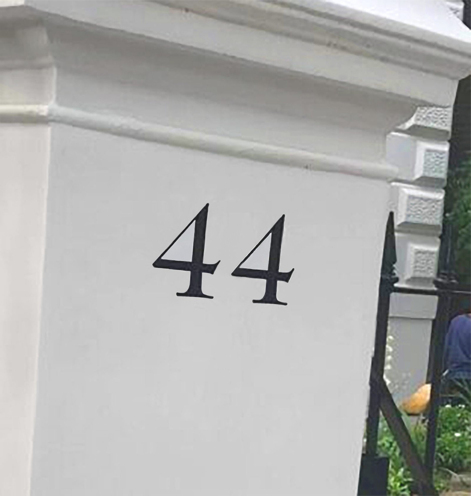 Gate post number 44, Sign Writing by NGS Signwriters of London | NGS Sign lettering & writing. Gate post number 44, Sign Writing by NGS Signwriters of London