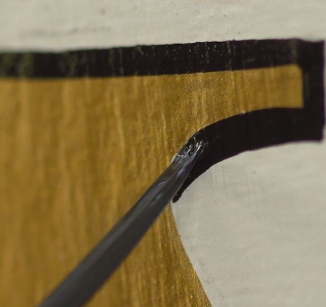 Hand gilded gold leaf hotel and house numbers