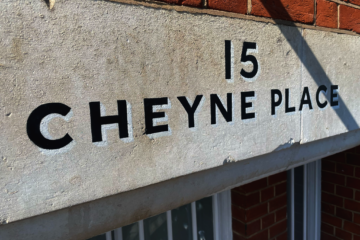 Traditional sign writer.London, Crafted Identity Design, Office sign wall art