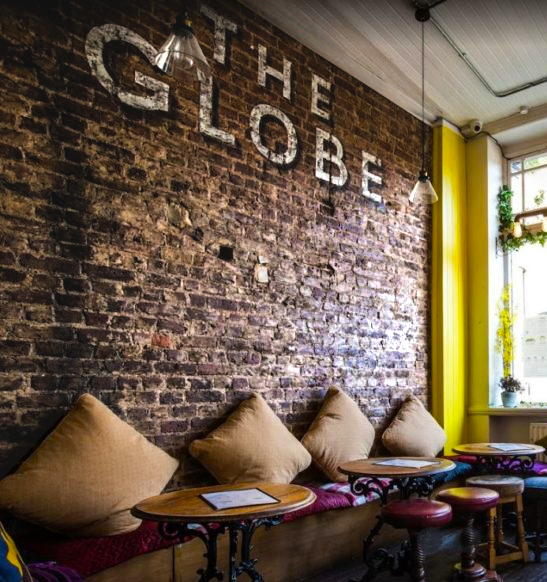 The Globe brand design and signage pack NGS brand design London