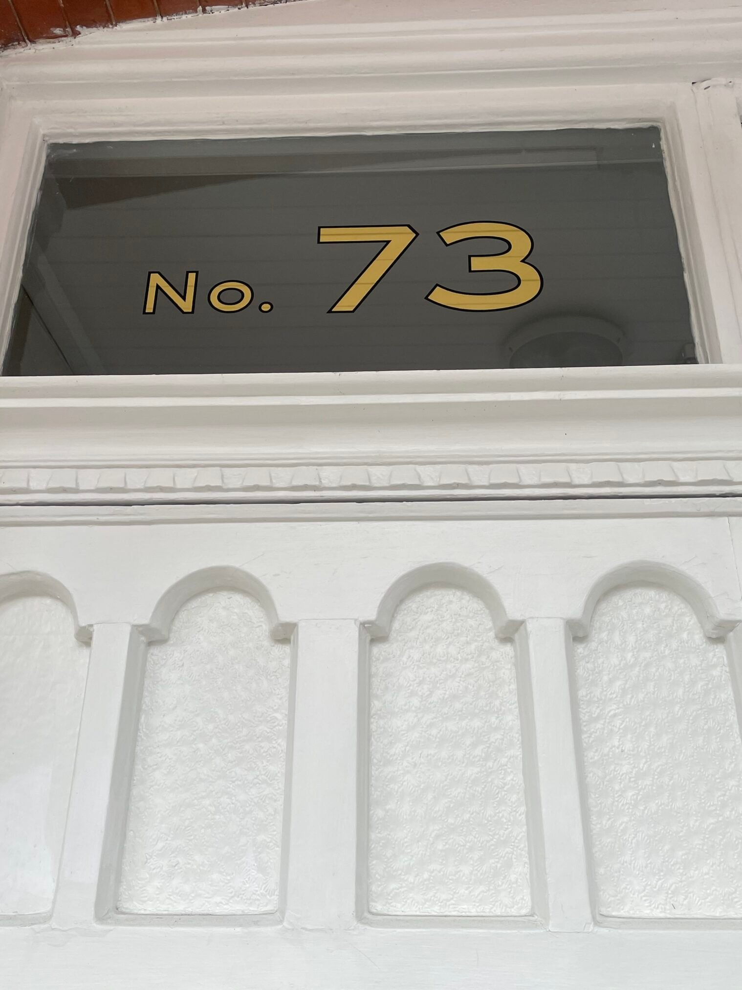 Gold House Numbers London Sign Writer Nick Garrett Seraina Baumgartner NGS