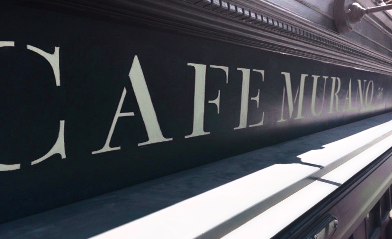 Large shop facade lettering