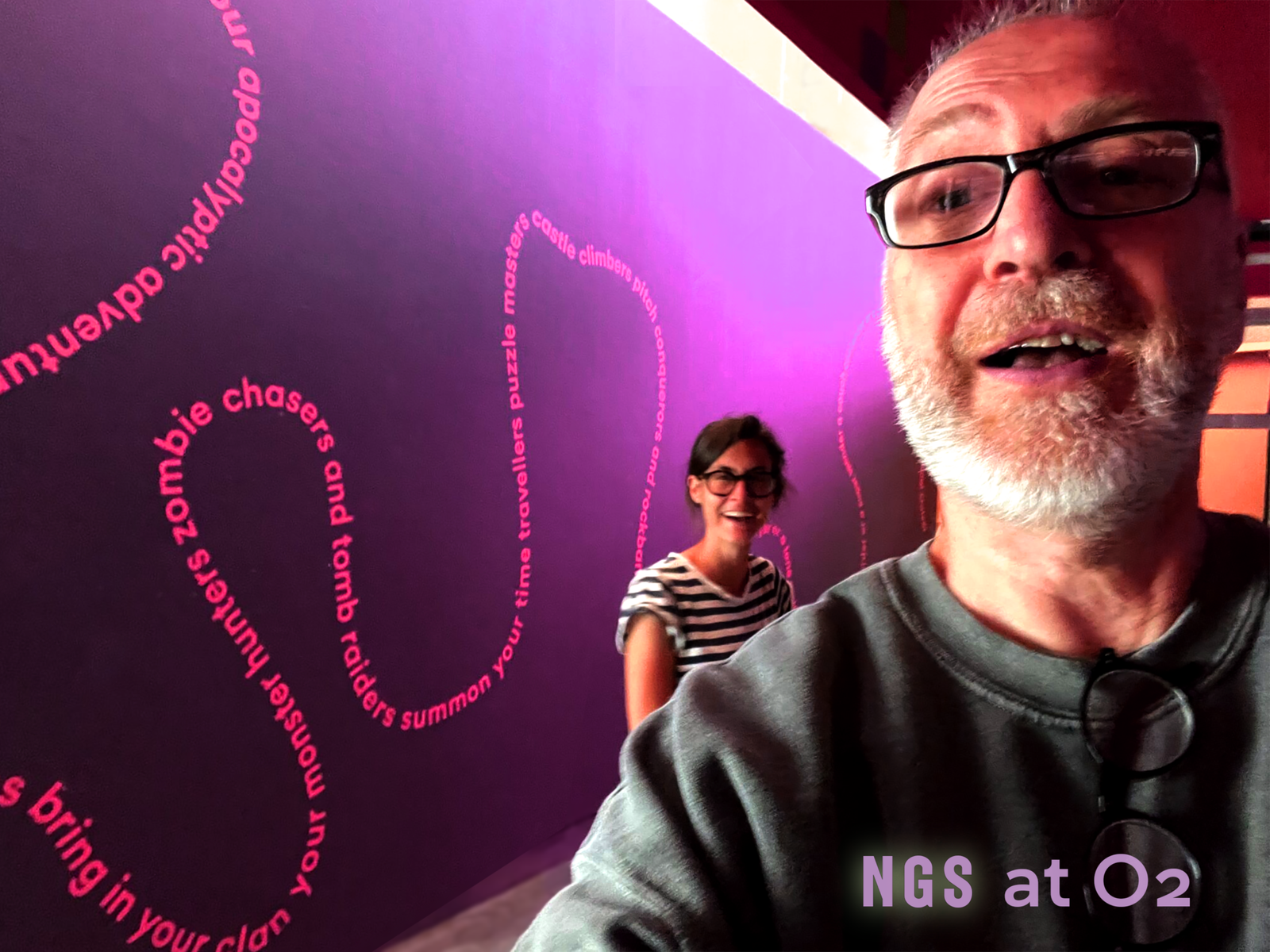 O2 Virgin Media signage NGS, NGS Team signwriters London Mission statements, office, Mall, Gym sign writing murals