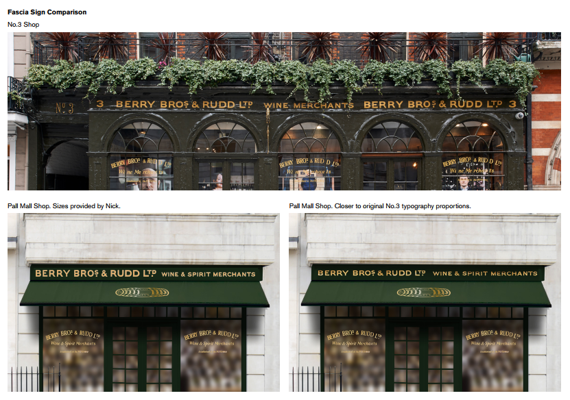 Berry Bros Rudd sign gilding. signwriting Pentagram artwork, sign painting book urban distressed NGS London ghost sign lettering.