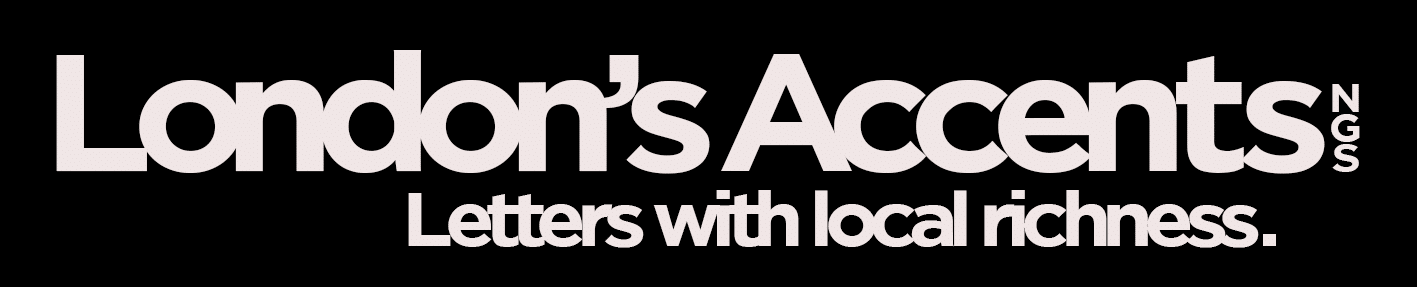NGS Lundun Sign written letters... with a posh London accent .  Proper sign writers. Sign written lettas, s.ans serif. 