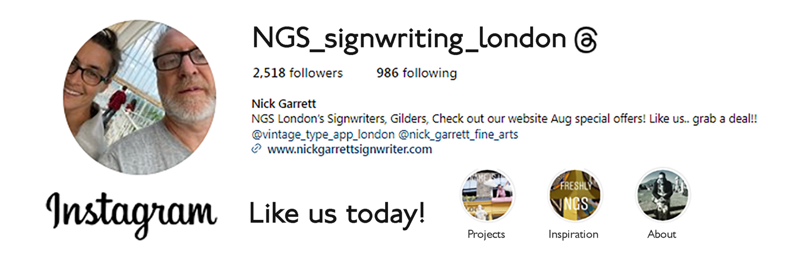 London signwriters NGS