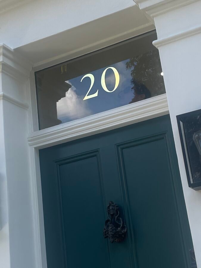 , NGS Painted House numbers names Traditional sign writers