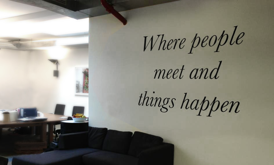 London Sign painters, NGS stylish sign mural writers. Design office logos.