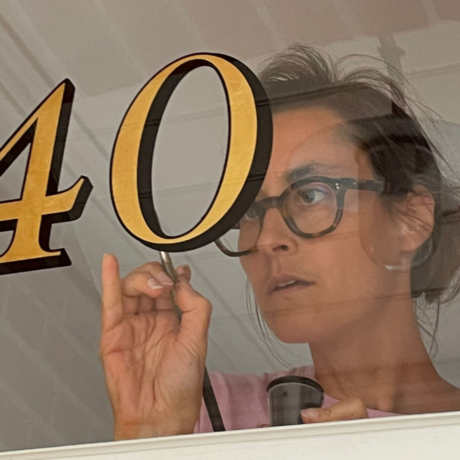 Traditional Hand Painted Signs. Gold Transom Fanlight Seraina Signs