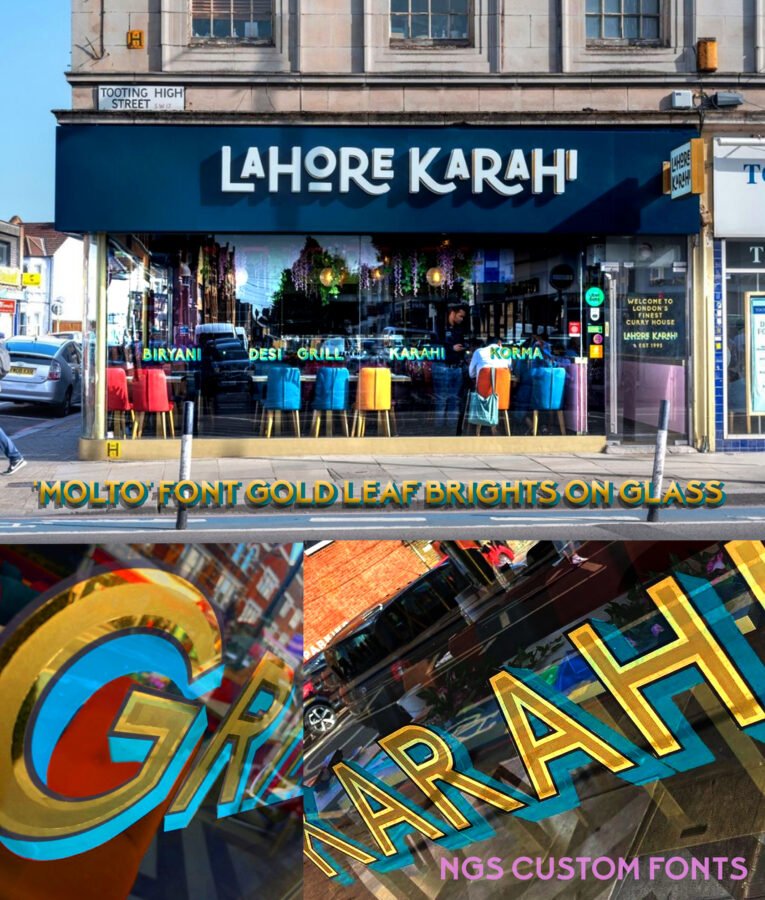 London Sign painters, NGS stylish sign writers.