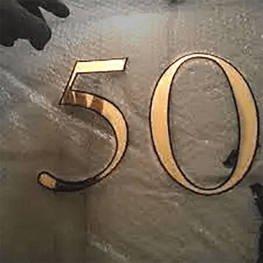 Fanlight in Gold leaf sign writing NGS