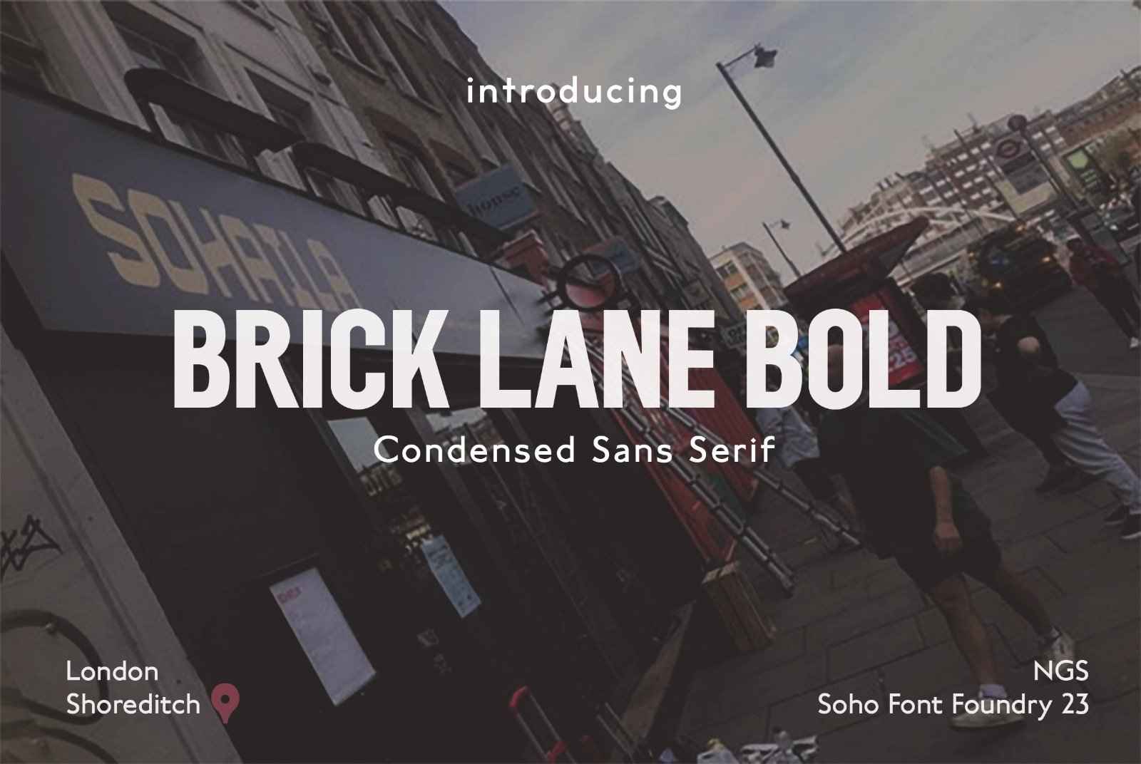 East London Sign writing NGS Fonts. Soho Font Foundry. Crafted sign painting.