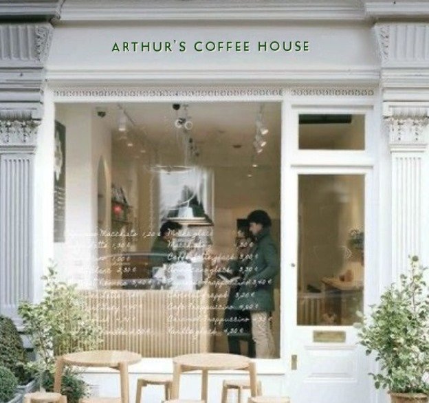 East London Cafe Sign writing NGS Fonts. Soho Font Foundry. Crafted sign painting.