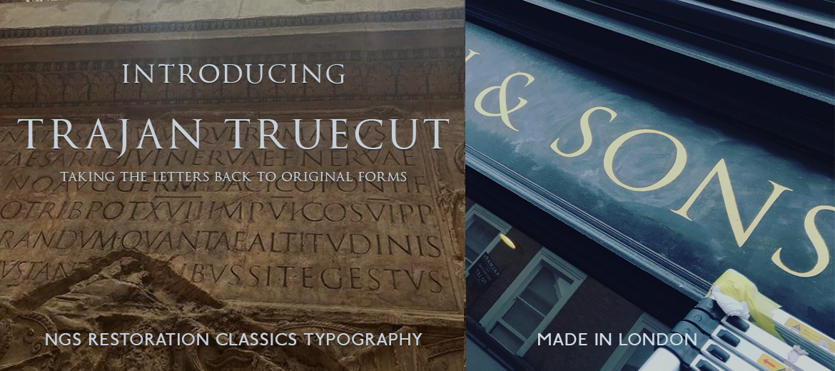 Trajan Stone Cut Type by NGS Typographic Signwriters Edward Catich.