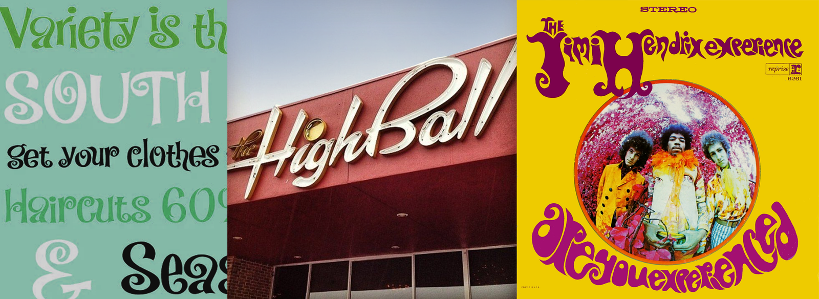 NGS Design About Retro Fonts. Typographic Sign Writing